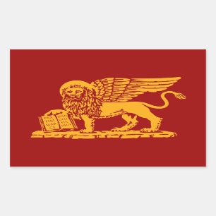 Venedig-Wappen Rechteckiger Aufkleber