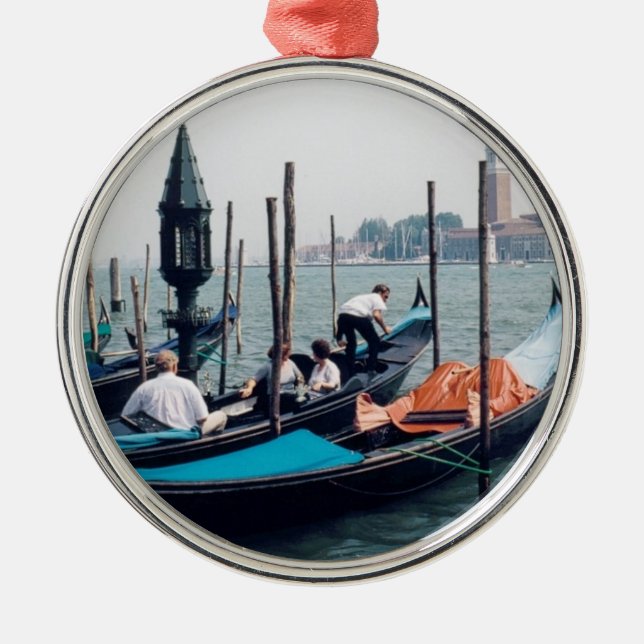 Venedig-Weihnachtsverzierung Ornament Aus Metall (Vorne)