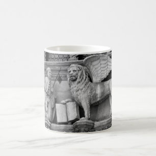 VENEDIG WINGED LÖWE B/W TASSE