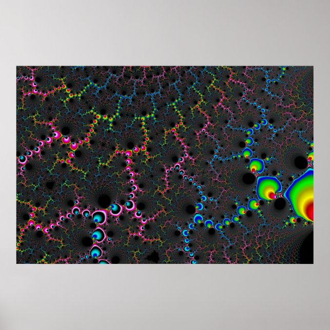 Venen - Fraktal Art Poster (Vorne)