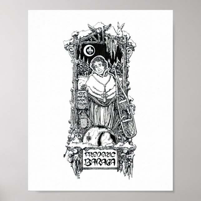 Venerable Frederic Irenaeus Baraga Poster (Vorne)