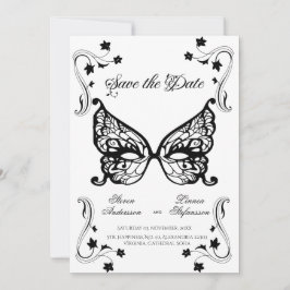 Venetia Carnivale Masque Viktorianischer Verzierte Save The Date