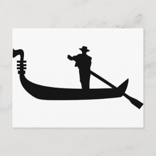 Venetian gondola postkarte