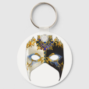 Venetian Masque: Sapphire Jewel Keyring Schlüsselanhänger