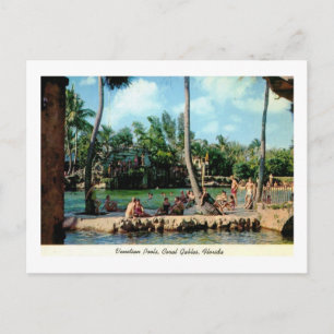 Venetian Pool, Coral Gables, Florida Vintage-Postk Postkarte
