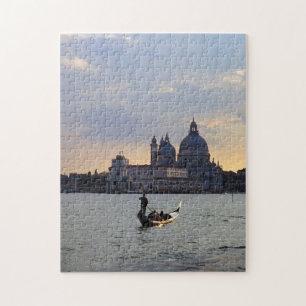Venetianische Gondel bei Sonnenuntergang - Italien Puzzle