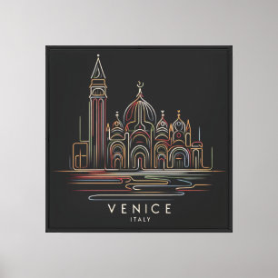 Venetianische Skyline Leinwanddruck