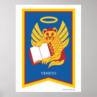 Venetien Wappen Kunstdruckerei Poster
