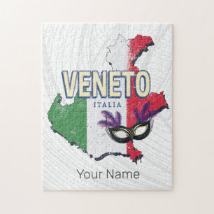 Veneto Italien Retro Region Karte Vintages Souveni Puzzle