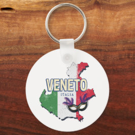 Veneto Italien Retro Region Karte Vintages Souveni Schlüsselanhänger