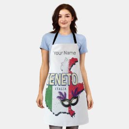 Veneto Italien Retro Region Karte Vintages Souveni Schürze