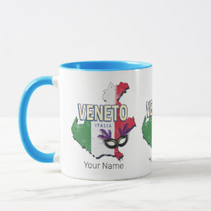 Veneto Italien Retro Region Karte Vintages Souveni Tasse