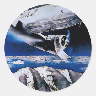 Venez en Suisse ~ Kommen Sie zur Schweiz Runder Aufkleber