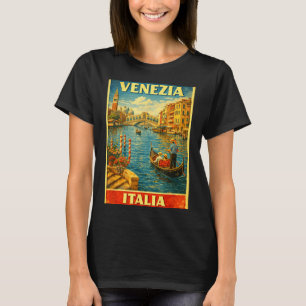 Venezia Italia Vintage Reise Venedig Design T-Shirt