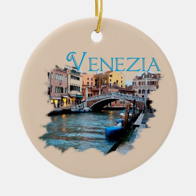 Venezia, Italien: Entlang des Kanals Keramik Ornament (Vorne)