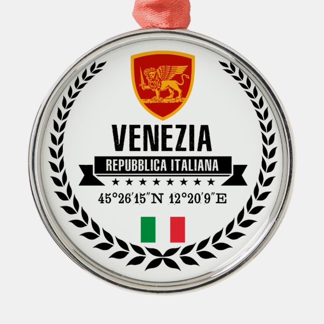 Venezia Ornament Aus Metall (Vorne)