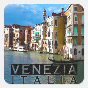 Venezia Quadratischer Aufkleber