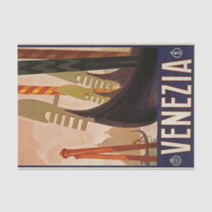Venezia Reiseplakat Decoupage Seidenpapier