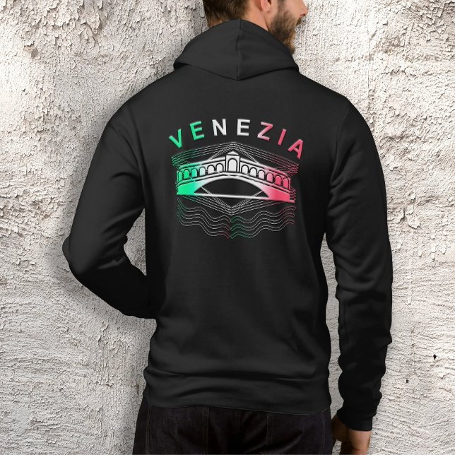 Venezia Rialto Bold Lines Mens Full Zip Hoodie (Von Creator hochgeladen)