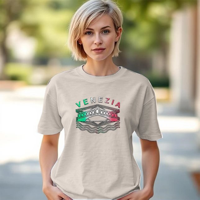 Venezia Rialto Bold Lines Womens Tri-Blend Shirt (Von Creator hochgeladen)