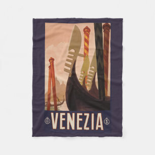 Venezia (Venedig) Italien Vintage-Reise-Fleece Fleecedecke