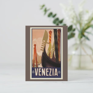 Venezia Vintage Travel Feiertagspostkarte