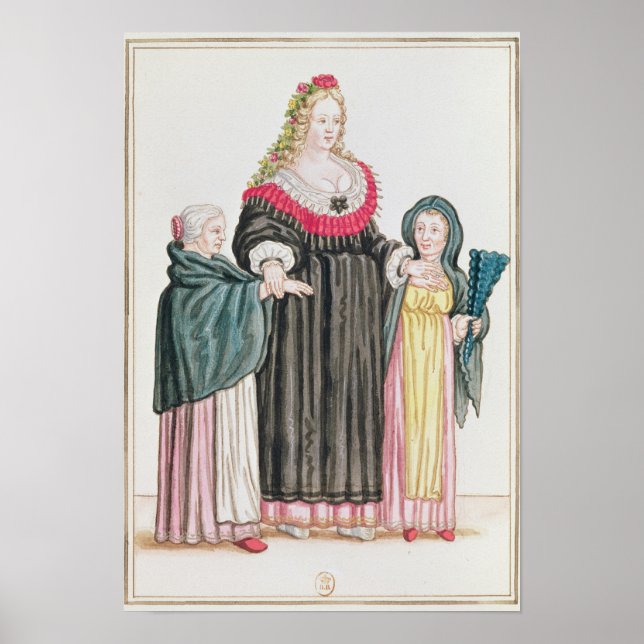 Venezianisch Courtesan Poster (Vorne)