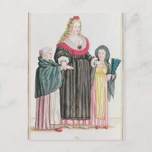 Venezianisch Courtesan Postkarte