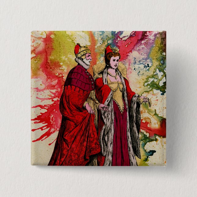 Venezianisch Doge und Dogeressa von Michael Moffa Button (Vorderseite)