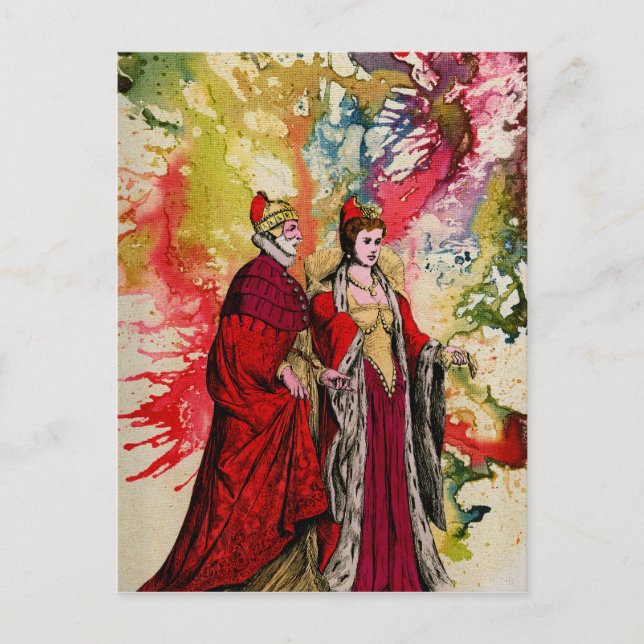 Venezianisch Doge und Dogeressa von Michael Moffa Postkarte (Vorderseite)