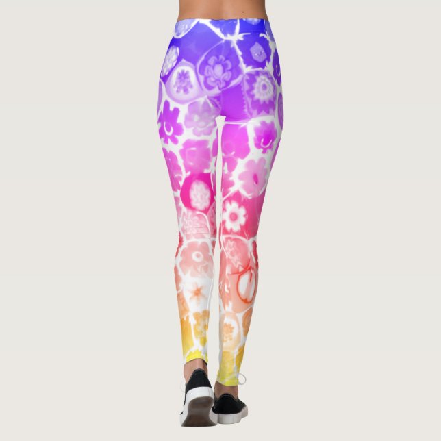 VENEZIANISCH FLORA GLASS CAPRI LEGGINGS (Rückseite)