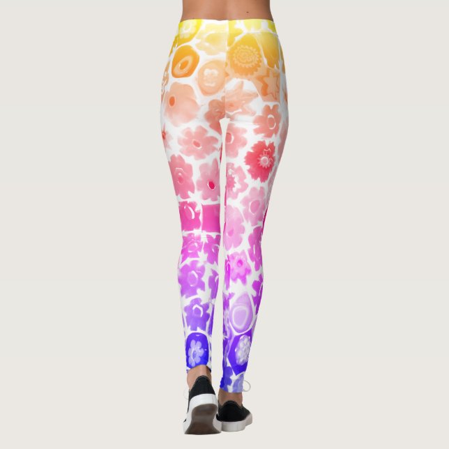VENEZIANISCH FLORA GLASS CAPRI LEGGINGS (Rückseite)