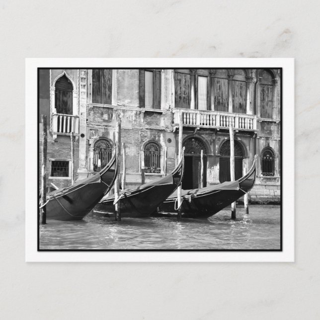 Venezianisch Gondolas Postcard Postkarte (Vorderseite)