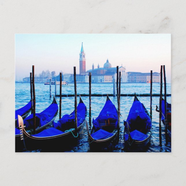 Venezianisch Gondolas Postkarte (Vorderseite)