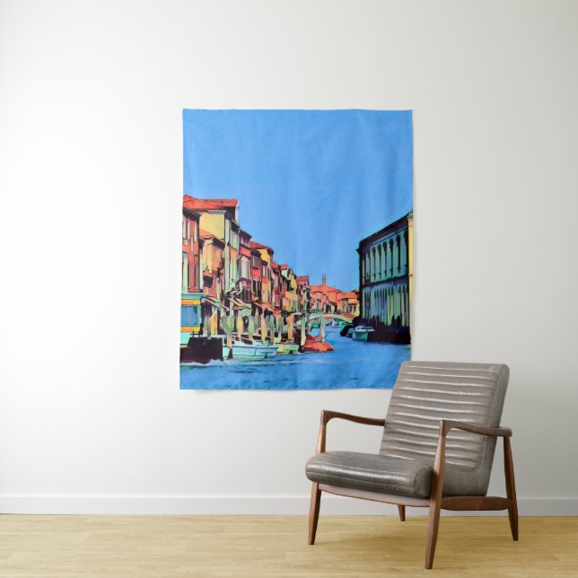 Venezianisch Lagoon - MURANO - Ansicht Wandteppich (Beispiel)