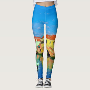 Venezianisch Lagoon - MURANO - Panorama Leggings