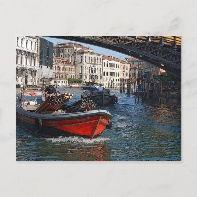 Venezianisch LuciaII Postkarte (Vorderseite)