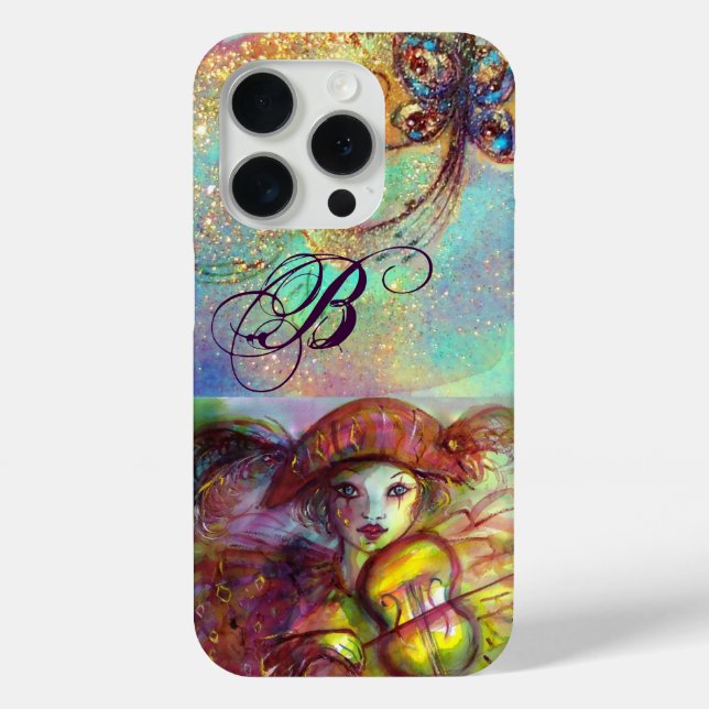 VENEZIANISCH MASQUERADE/HARLEQUIN-MONOGRAMM Case-Mate iPhone HÜLLE (Rückseite)