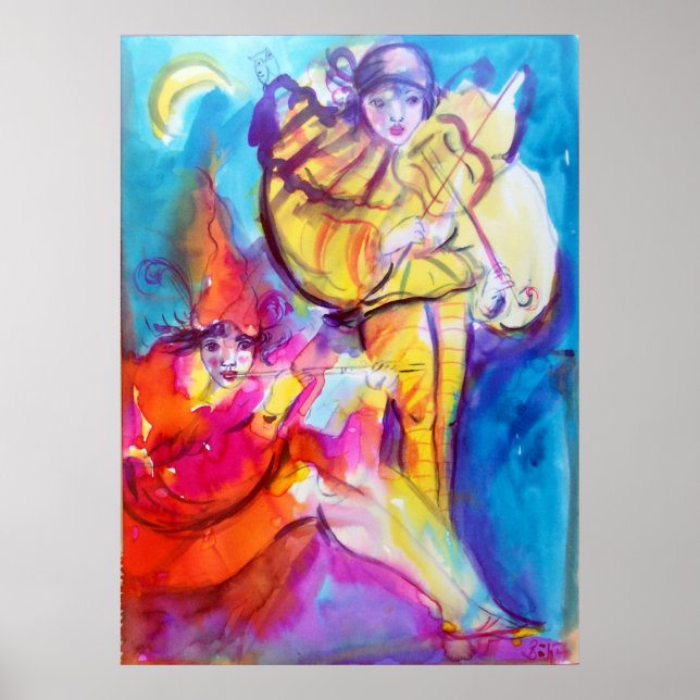 VENEZIANISCH MASQUERADE / MUSIKNOKURN POSTER (Vorne)