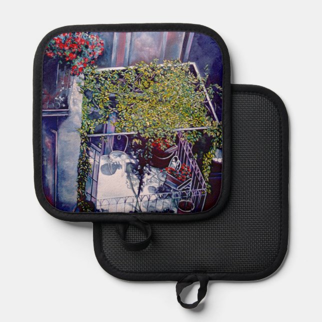 Venezianisch Nachmittag Topflappen (Vorderseite/Rückseite)