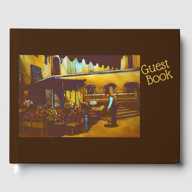 Venezianisch Venditore Gästebuch (Vorderseite)