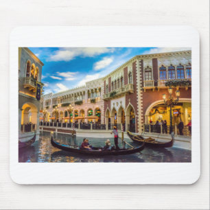 Venezianische Architektur des Kanals von Las Vegas Mousepad