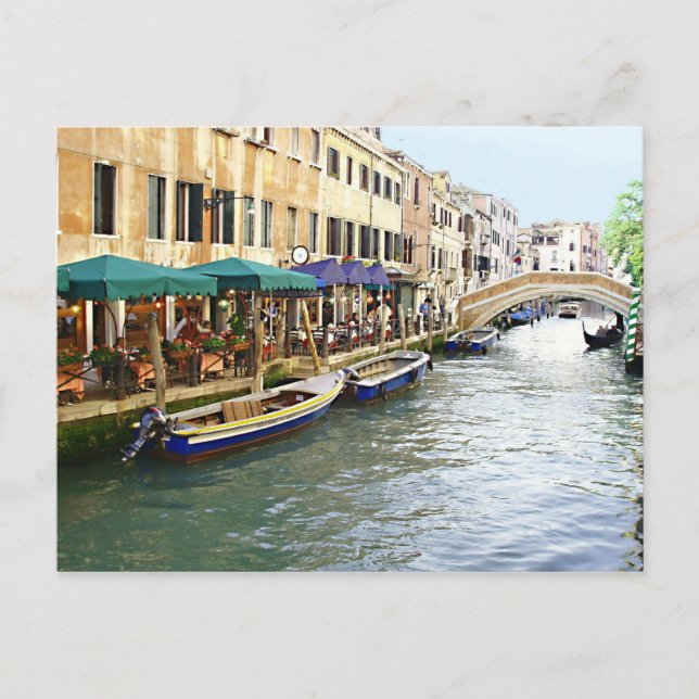 Venezianische Cafés Postkarte (Vorderseite)
