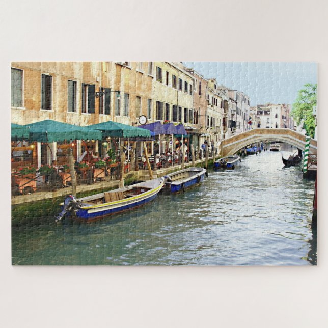 Venezianische Cafés Puzzle (Horizontal)