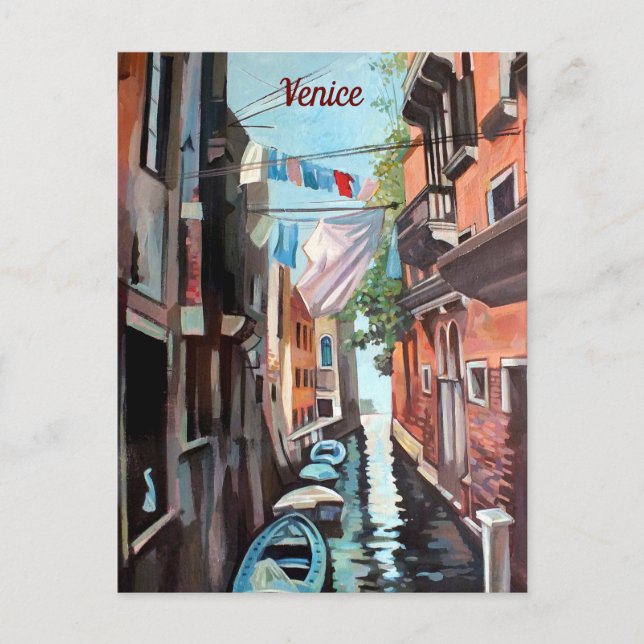 Venezianische Channel-Postkarte Postkarte (Vorderseite)
