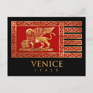 Venezianische Flagge Postkarte