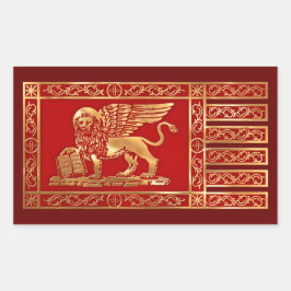 Venezianische Flagge Rechteckiger Aufkleber