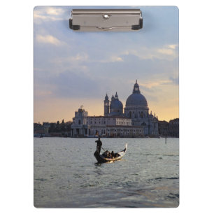 Venezianische Gondel bei Sonnenuntergang - Italien Klemmbrett