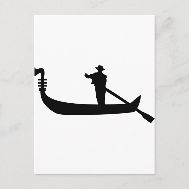 venezianische Gondel Postkarte (Vorderseite)