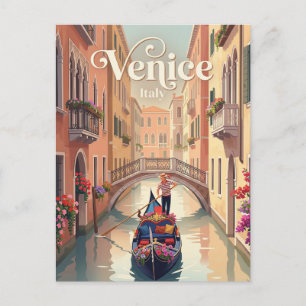 Venezianische Gondelfahrt Italien Postkarte